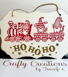 hanging board sign